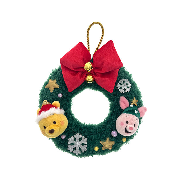 HKDL - 2025 Winnie the Pooh & Friends Christmas x Winnie the Pooh & Piglet Plush Wreath