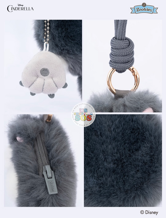 China Exclusive Zoobies - 2026 Cinderella Lucifer "Round Shaped" Pouch & Plush Keychain