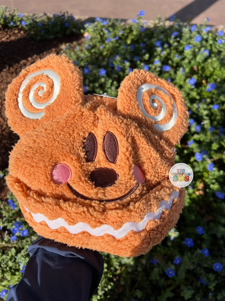 DLR/WDW - Christmas 2026 - Mickey Gingerbread Fluffy Ear Beanie (Adult)