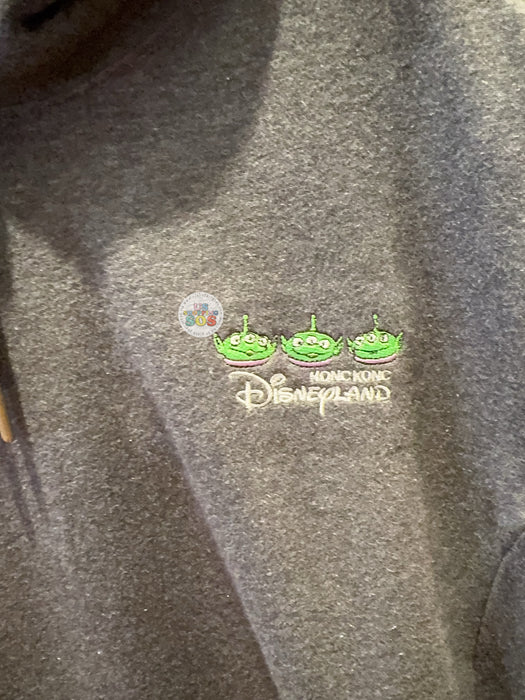 HKDL - 2026 Toy Story Aliens "Hong Kong Disneyland" Wordings Zip Hoodie for Adults (Color: Black)
