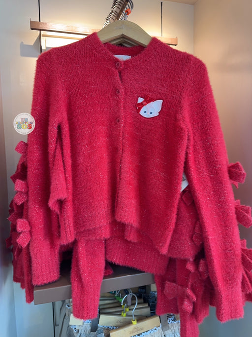 HKDL - 2026 Duffy & Friends x Ribbon-Sleeve Cardigans for Adults Color: Red