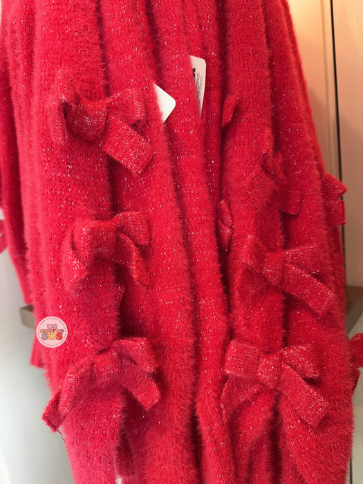 HKDL - 2026 Duffy & Friends x Ribbon-Sleeve Cardigans for Adults Color: Red