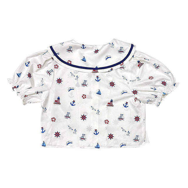 HKDL - Duffy & Mickey Mouse Coastal Days x Blouse for Women