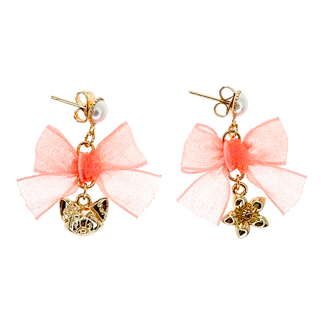 HKDL - Duffy & Friends - LinaBell Mesh Bow Earrings