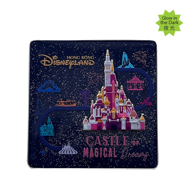 HKDL - Hong Kong Disneyland Skyline "Glow in the Dark" Limited Edition 300 Pin
