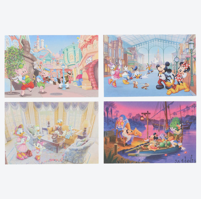 TDR - Tokyo Disney Resort Scenery & Disney Characters Memo Pads