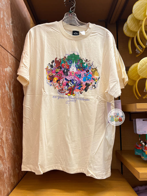 DLR/WDW - Disney 100 Years of Music and Wonder - Off White T-shirt (Adult)