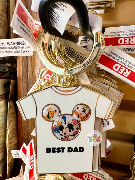 DLR - Mickey & Friends T-shirt Keychain - Best Dad