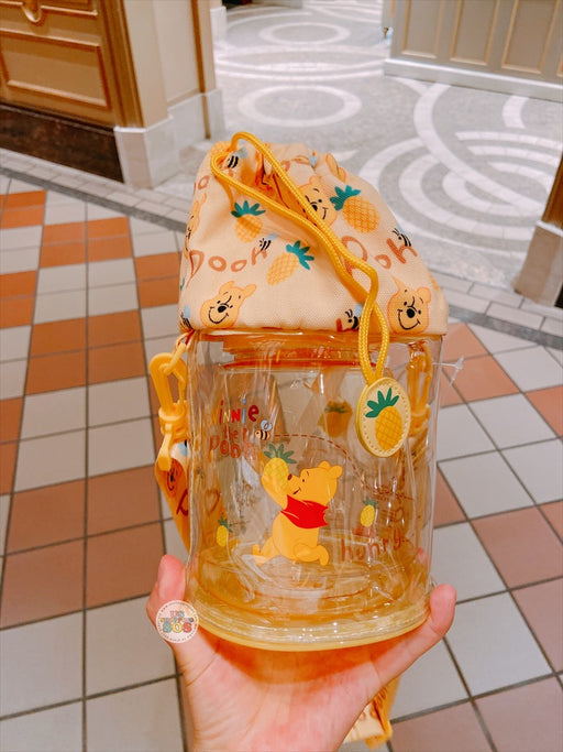 SHDL - Winnie the Pooh Drink Bottle with Drawstring Bag Set