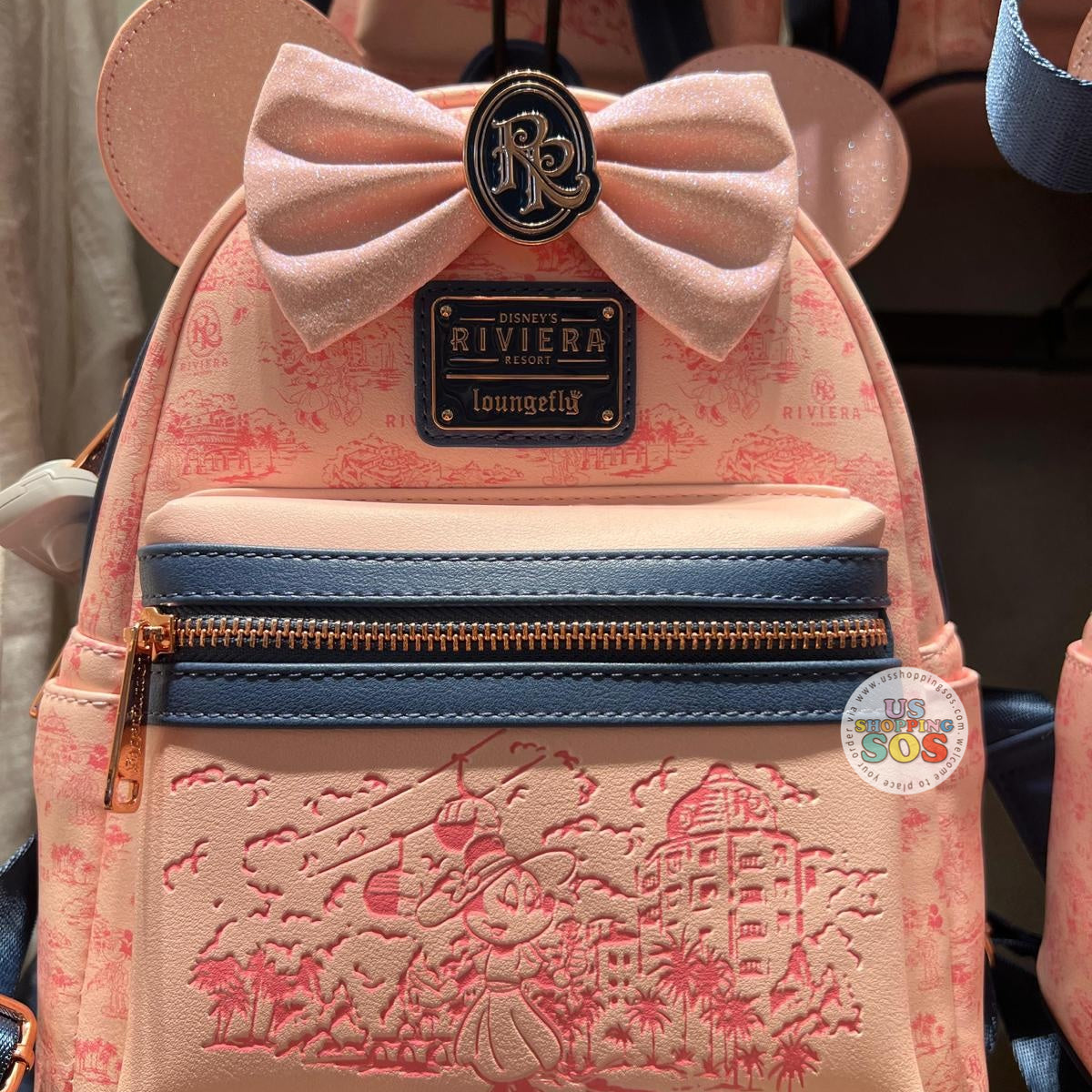 WDW - Disney’s Riviera Resort - Loungefly Minnie Pink Ear Backpack ...
