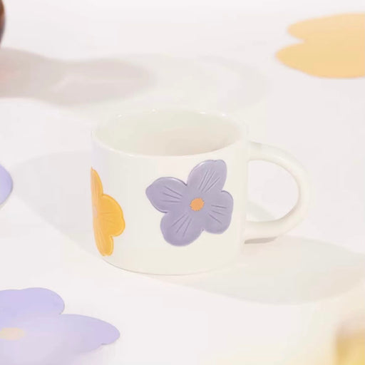 Starbucks China - Summer Flower Field 2023 - 1. Embossed Flower Ceramic Mug 310ml