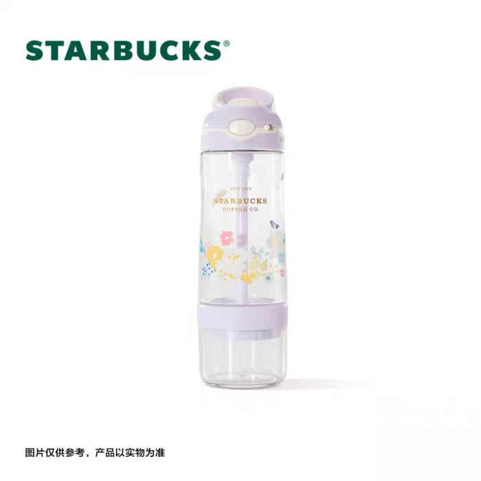 Starbucks China - Blooming Purple 2023 - 14. Contigo Birds Floral Sippy Bottle 700ml