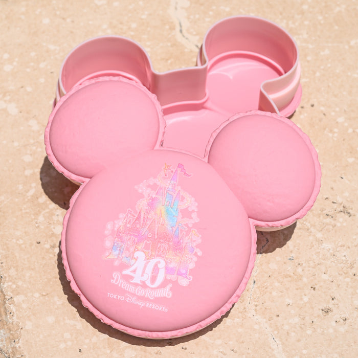 TDR - 40th Anniversary " Dream-Go-Around" Mickey & Friends Collection x Mickey Mouse Macaroon Shaped Souvenior Case (Release Date: Jun 13)