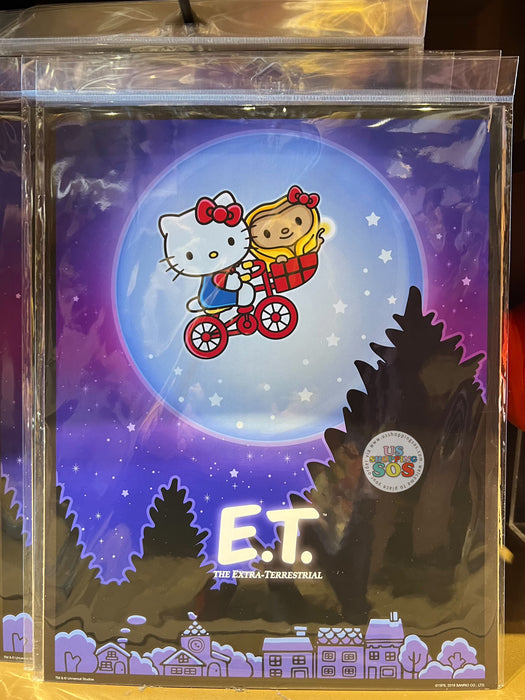 Exclusive Universal Studios x Hello Kitty ET Poster Art Print 14” X 11”