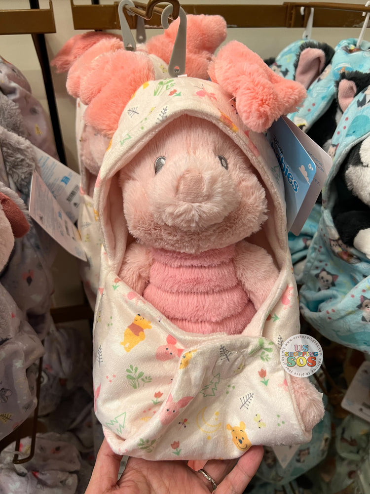 DLR/WDW - Disney Babies in Hooded Blanket Plush Toy - Piglet