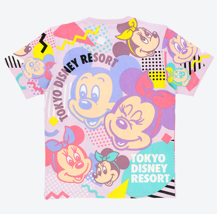 TDR - Minnie Mouse All Over Print Colorful & Retro T Shirt For Adults