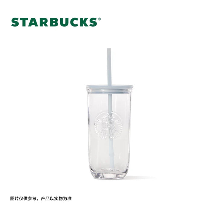 New Starbucks Double Wall Glass Coffee Tea Tumbler Cup 10 oz Sipper Lid  2023!