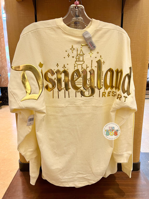 DLR - Spirit Jersey Disneyland Resort Gold Foil Castle Cream Pullover  (Adult)