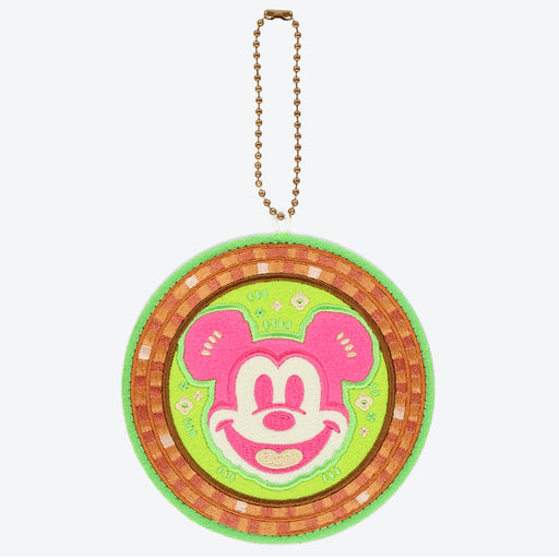 TDR - Tokyo Park Motif Gentle Colors Collection x Mickey Mouse Flower Bed Embroidery Badge with Keychain (Release Date: Jun 15)