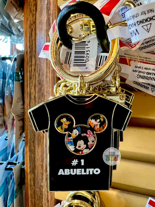 DLR - Mickey & Friends T-shirt Keychain - #1 Abuelito