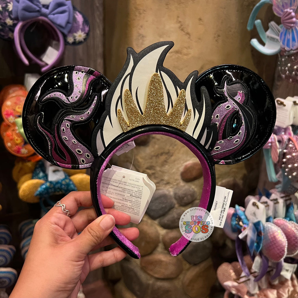 2024 RARE Disney World Parks Ursula Mickey Ears villains