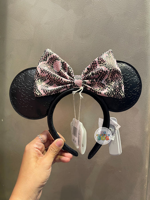 Disney Black Punk Minnie mouse ear Headband Shanghai Disneyland