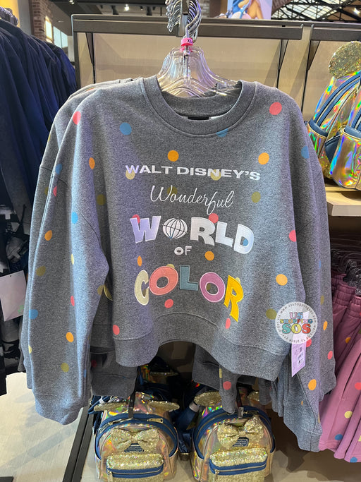 DLR/WDW - Disney100 - “Walt Disney’s Wonderful World of Color” Grey Pullover (Adult)