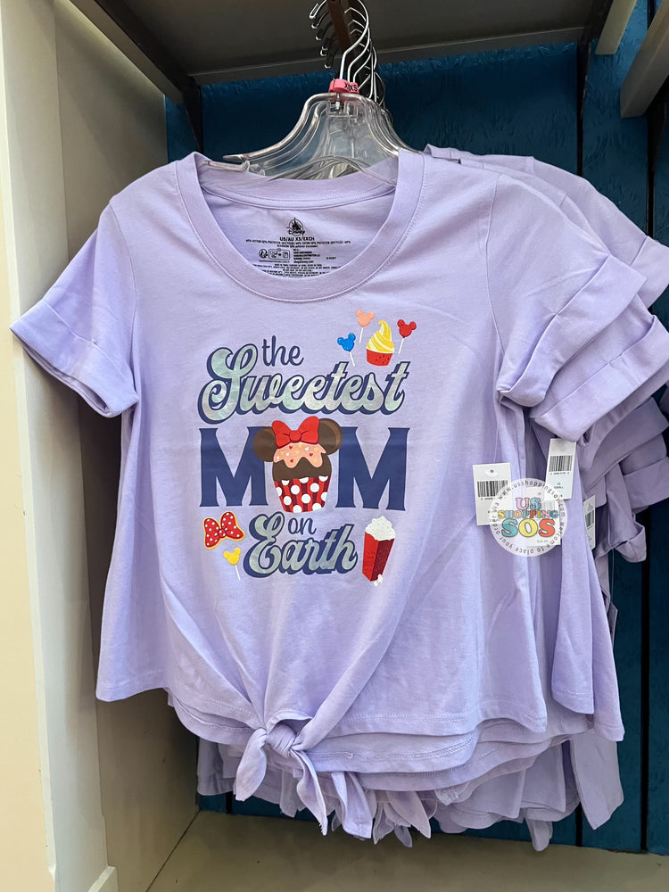 DLR - Disney Snacks “the Sweetest Mom on the Earth” Lavender Graphic T-shirt (Adult)