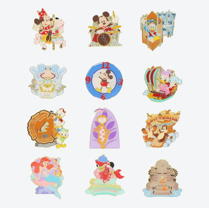 TDR - Tokyo Park Motif Gentle Colors Collection x Mystery Pin Badges Full Set (Release Date: Jun 15)