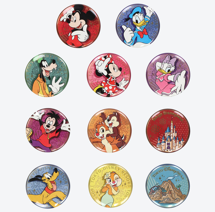 TDR - Mickey & Friends Mystery Button Badge Bag (Release Date: Jun 22)