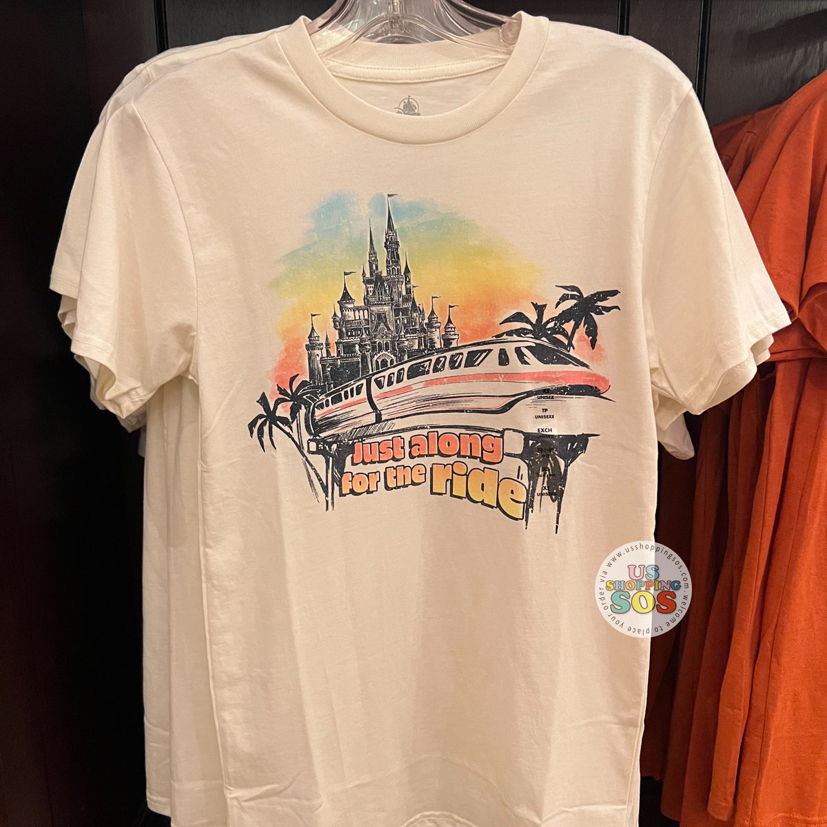 DLR - Just along for the Ride White Graphic Tee (Adult