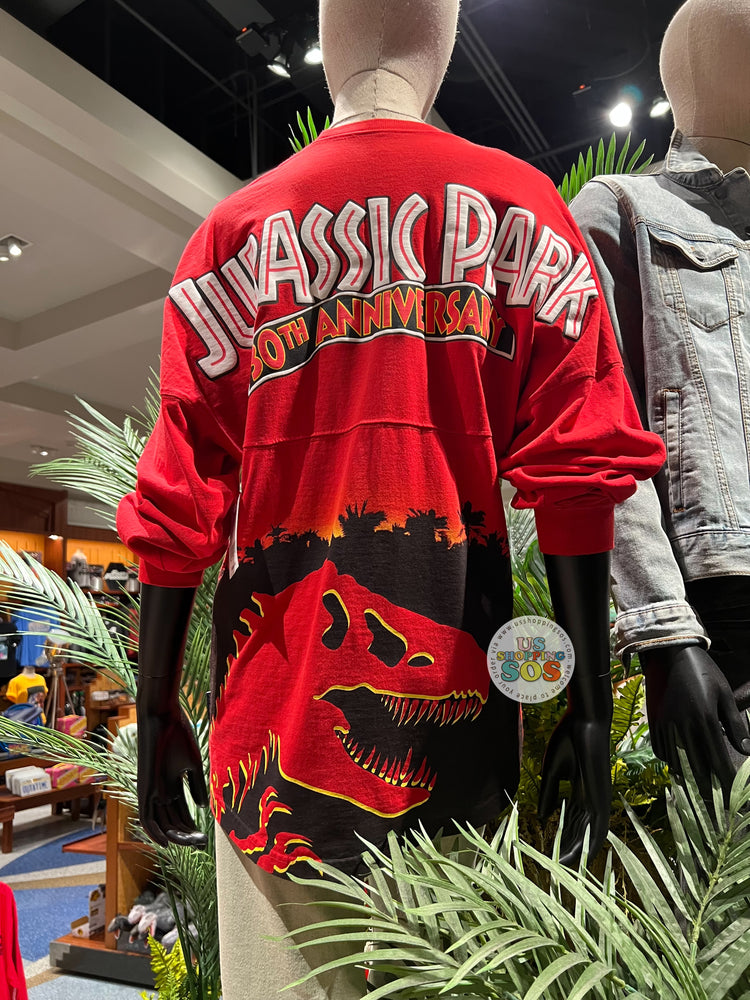 Universal Studios Jurassic Park 30th Anniversary Spirit Jersey Red Pullover Adult