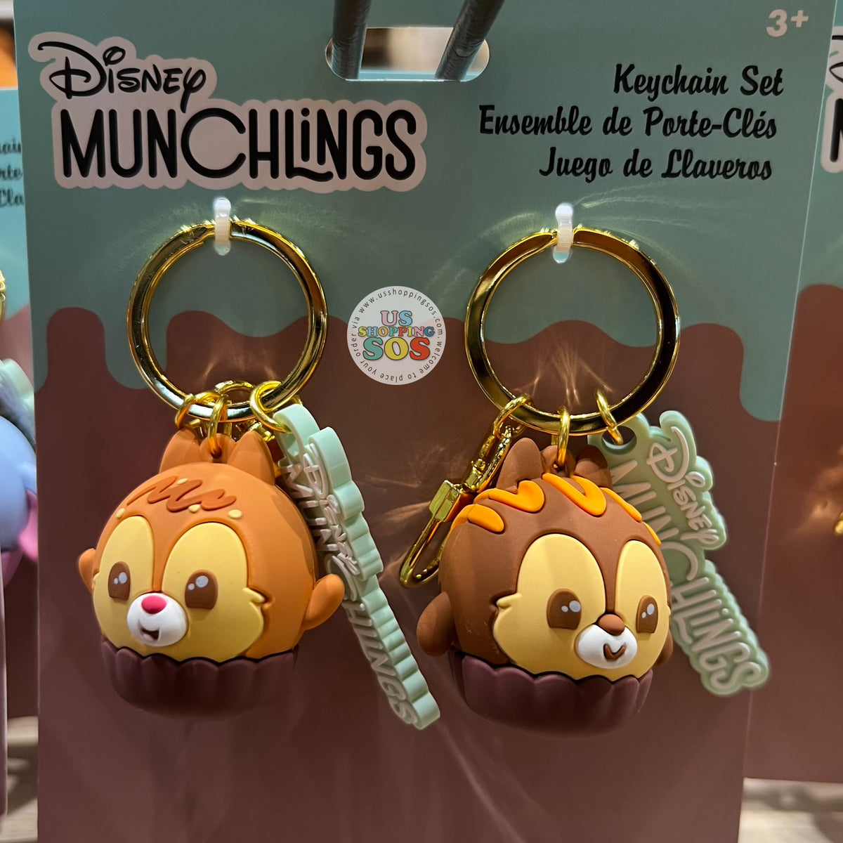Disney Aulani Mickey and Minnie Keychain Set