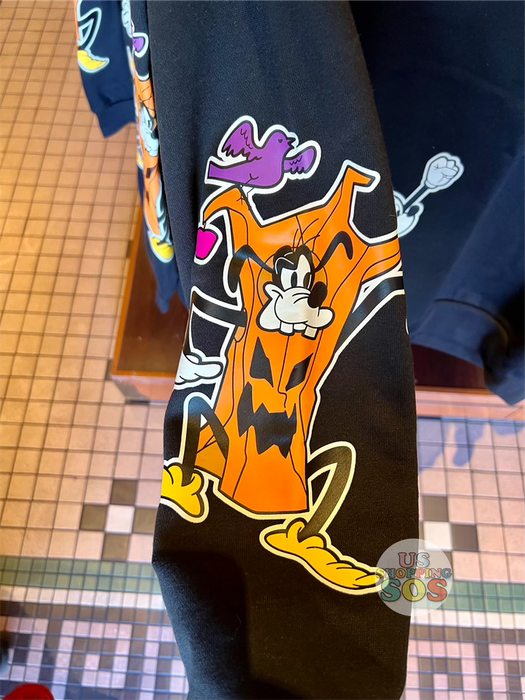 ON HAND!! DLR - Halloween Mickey & Friends Disneyland Logo Spirit Sweatshirt (Adult) - Size XS