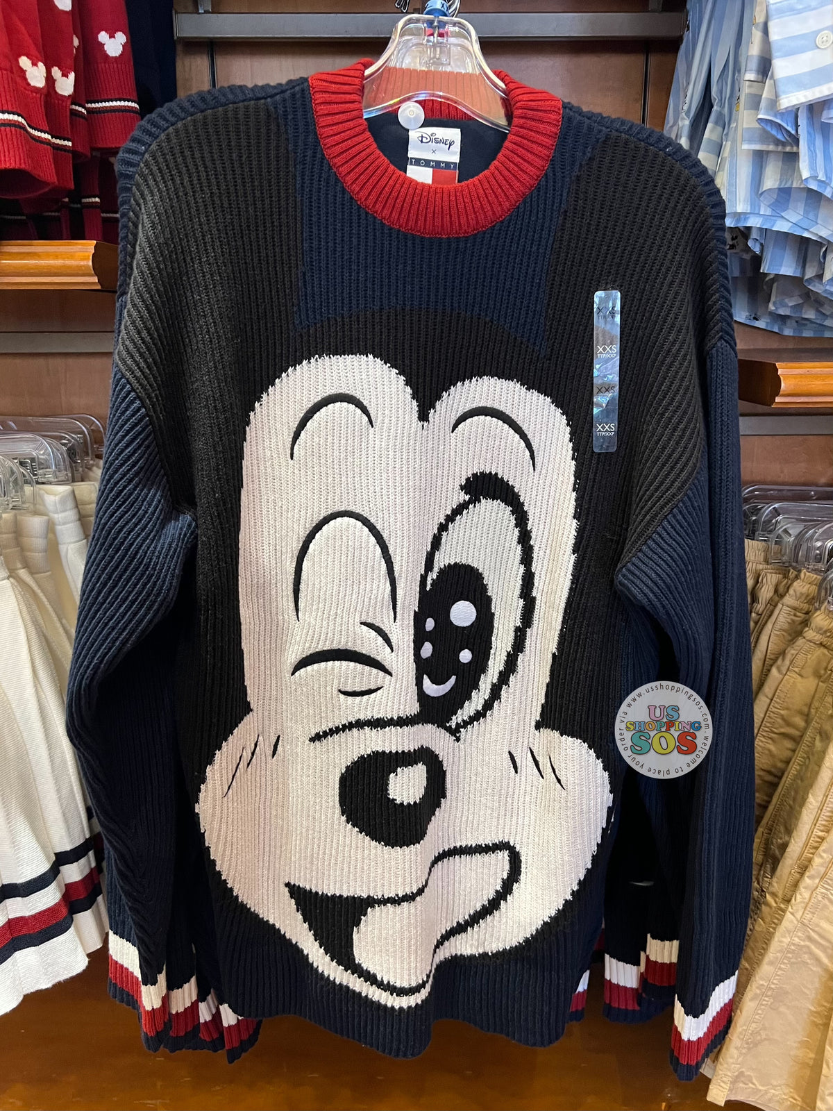 Republiek Dominant Pijl DLR/WDW - Disney 100 x Tommy Hilfiger - Mickey Big Face Icon Sweater ( —  USShoppingSOS