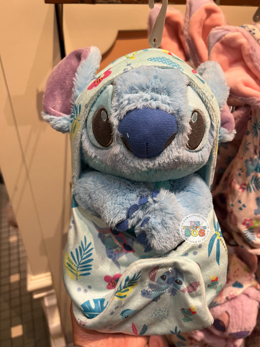 DLR/WDW - Disney Babies in Hooded Blanket Plush Toy - Stitch