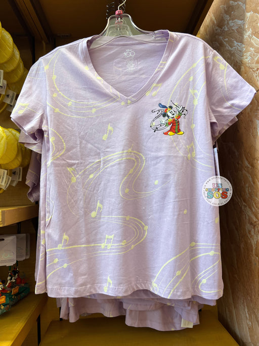 DLR/WDW - Disney 100 Years of Music and Wonder - Mickey Band Leader Lavender T-shirt (Adult)