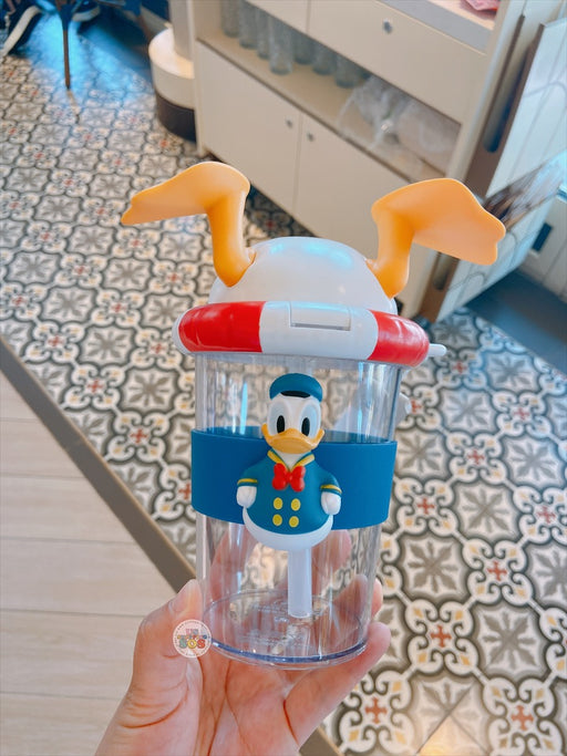 SHDL - Donald's Dine 'n Delights Exclusive Donald Duck Cold Beverage Souvenir Sipper with Strap