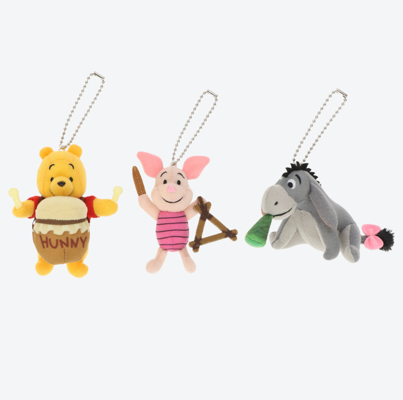 TDR - Winnie the Pooh, Piglet & Eeyore "Musical Instruments" Plush Keychains Set (Release Date: Jun 22)