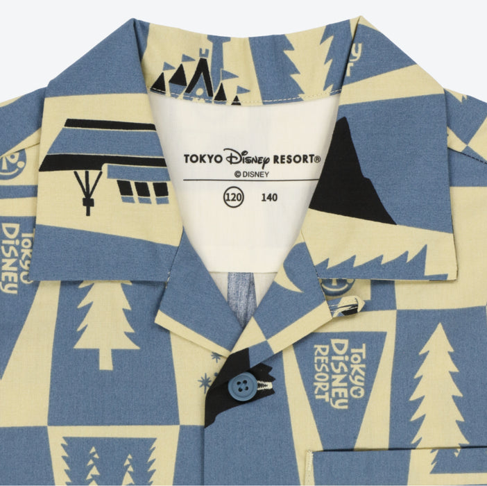 TDR - Tokyo Disney Resort Nature Surrounding Aloha Shirt for Kids