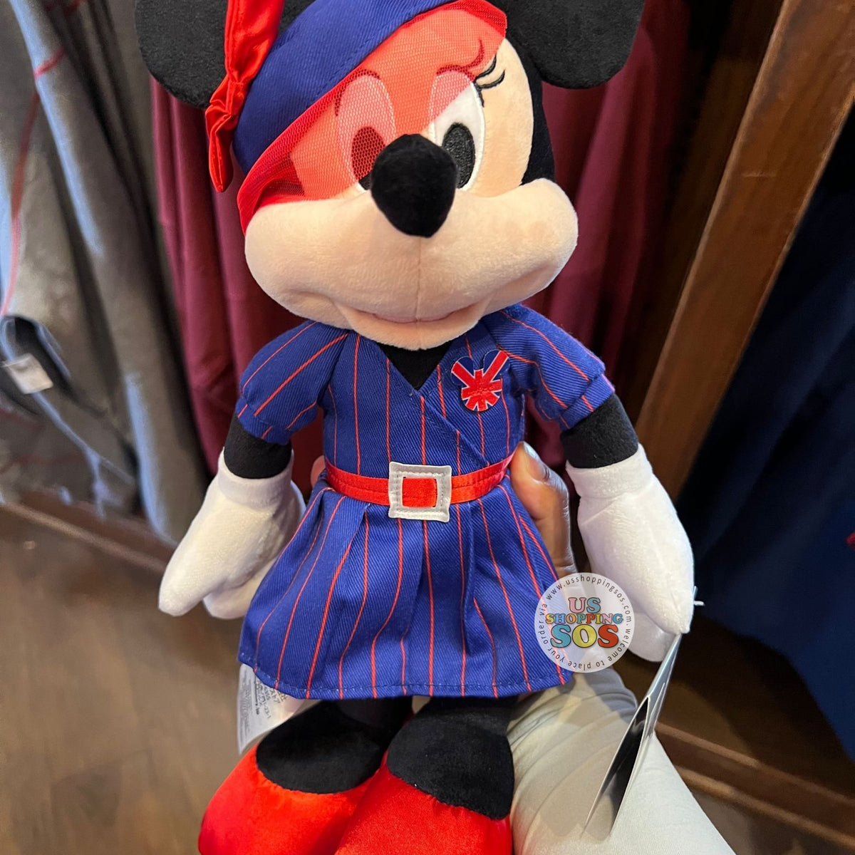 WDW - Epcot World Showcase United Kingdom - Minnie Blue Suit Plush Toy USShoppingSOS WDW - Epcot World Showcase United Kingdom - Minnie Blue Suit Plush Toy USShoppingSOS