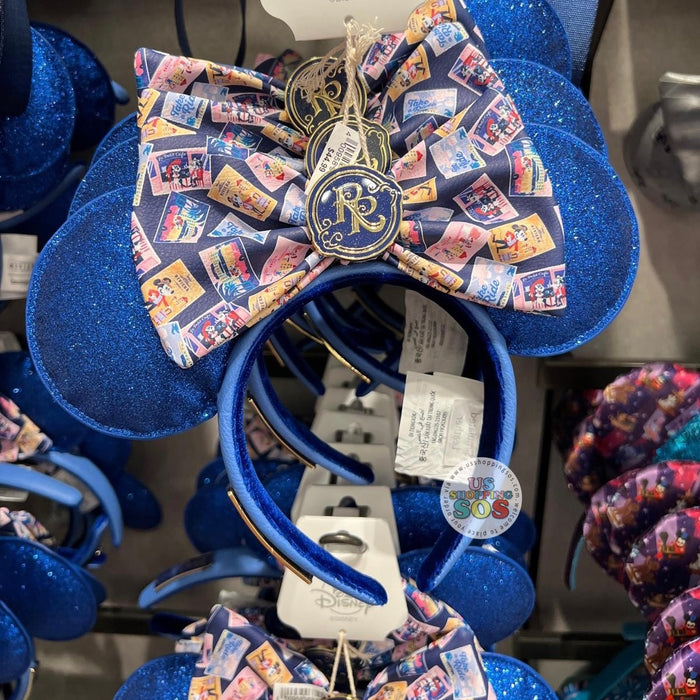 WDW - Disney’s Riviera Resort - Loungefly Minnie Blue Postcard Ear Headband