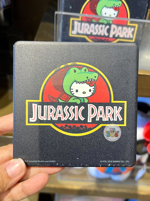 Universal Studios - Sanrio Hello Kitty x Movie Series - Jurassic Park Square Coaster