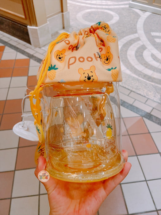 SHDL - Winnie the Pooh Drink Bottle with Drawstring Bag Set