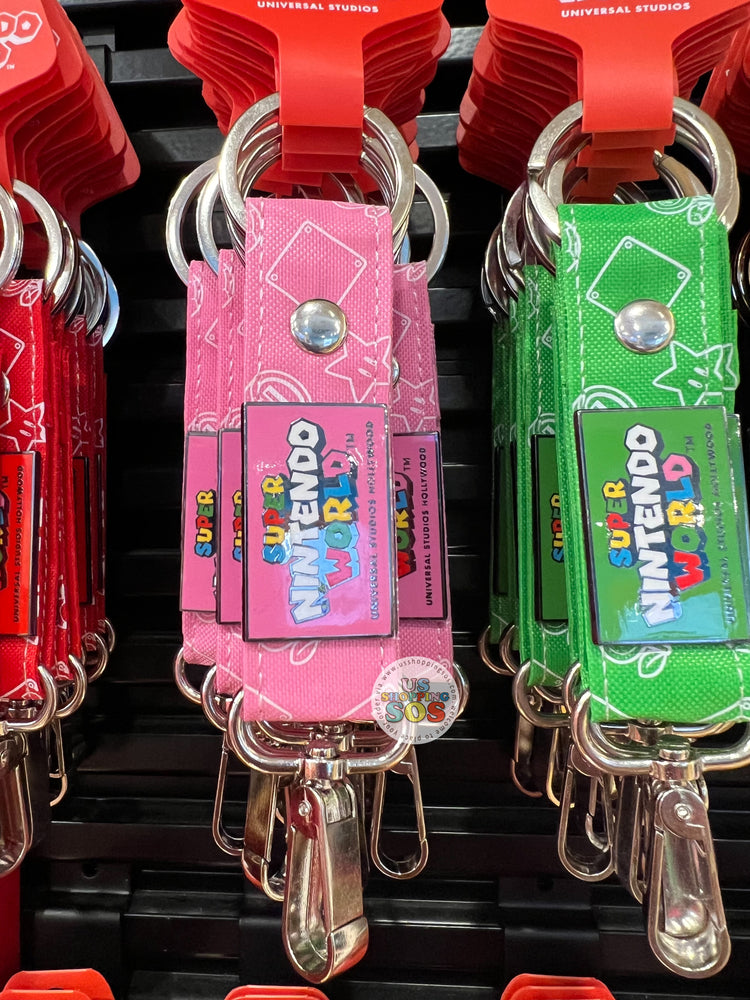 Universal Studios - Super Nintendo World - Logo Pink Strap Keychain