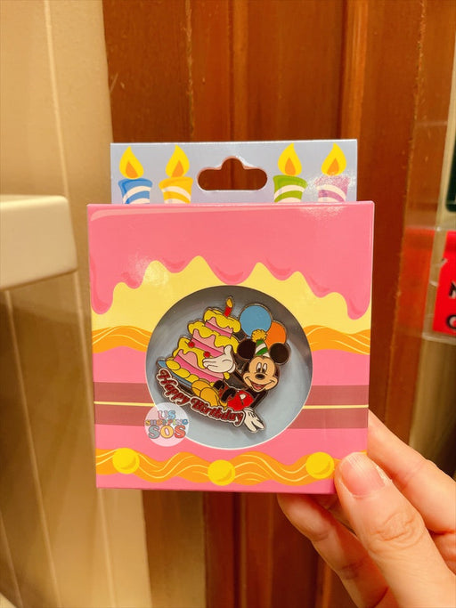On Hand!!! HKDL - Mickey Mouse "Happy Birthday" & Birthday Cake Pin