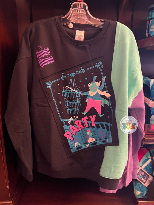 DLR/WDW - The Haunted Mansion - “Time to Party” Color Contrast Glow-In-Dark Pullover (Adult)