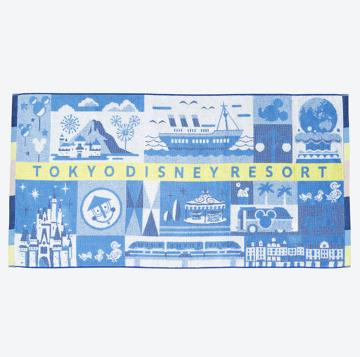 TDR - Tokyo Disney Resort Icons Bath Towel (Release Date: Aug 3)