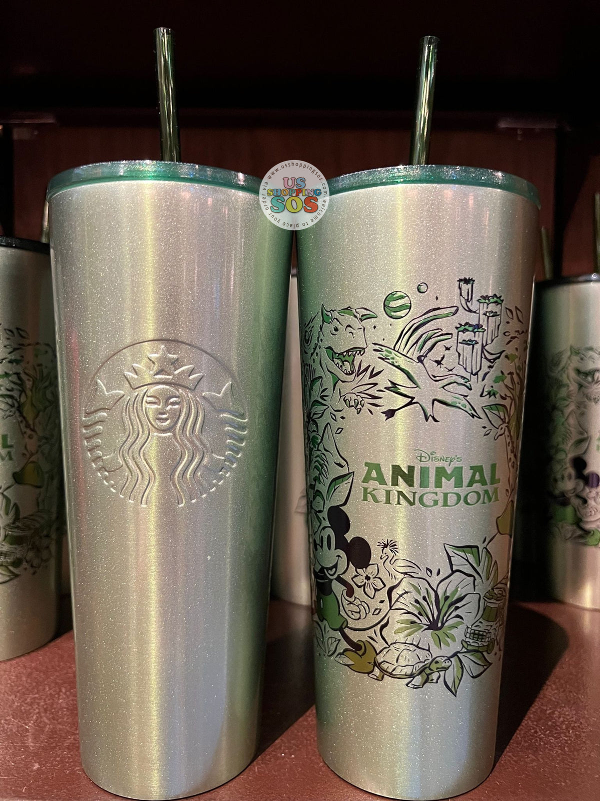 Disney Starbucks Tumbler with Straw - Animal Kingdom Stainless Steel