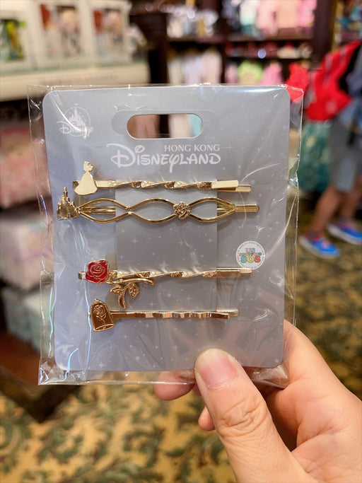 HKDL - Beauty and the Beast Hair Clips of 4 Set